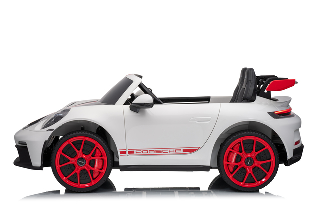 Porsche 911 GT3 RS macchina elettrica per bambini 24V 4x4 | con licenza | Beneo Motors | 2 posti | Batteria al litio | Sedili in similpelle ROSSI | Ruote EVA