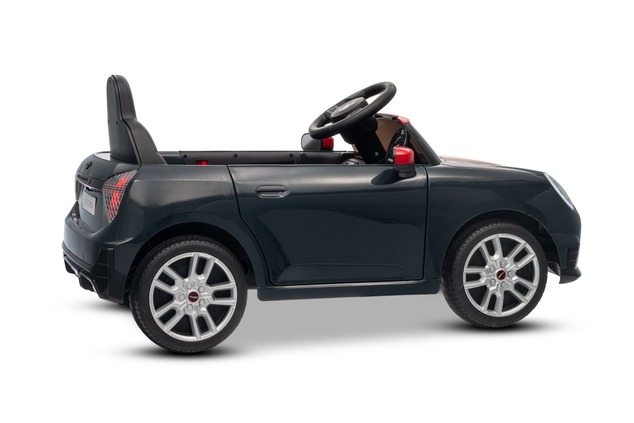 Electric Ride-on car Mini Cooper 12V, black, MP3 Player with USB and Bluetooth connection, 2.4 GHz r