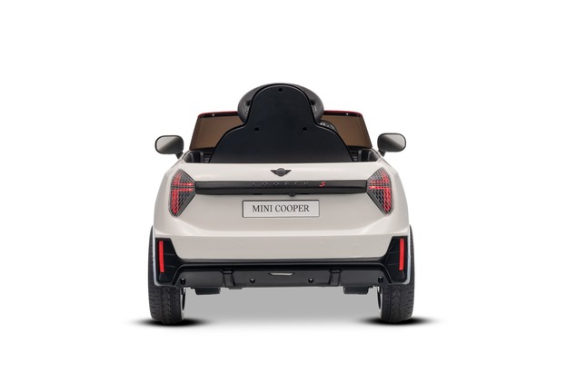 Electric Ride-on car Mini Cooper 12V, white, MP3 Player with USB and Bluetooth connection, 2.4 GHz r