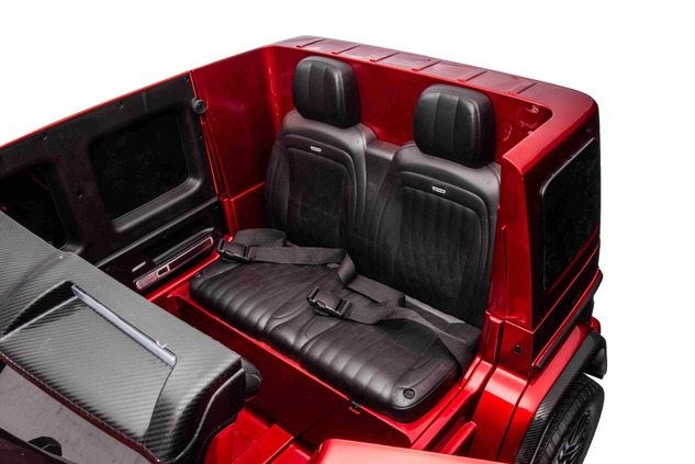 Electric Ride-on car Mercedes-Benz G63 AMG 4x4² Two-seater 24V, Red painted, MP4 Player with USB/AUX