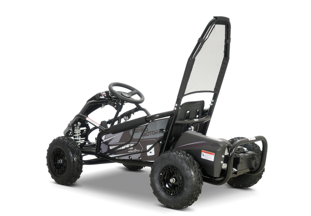 Go-kart électrique 1 000 W | Beneo Motors BUGGY RSX Electric | Noir | 48 V | 30 km/h