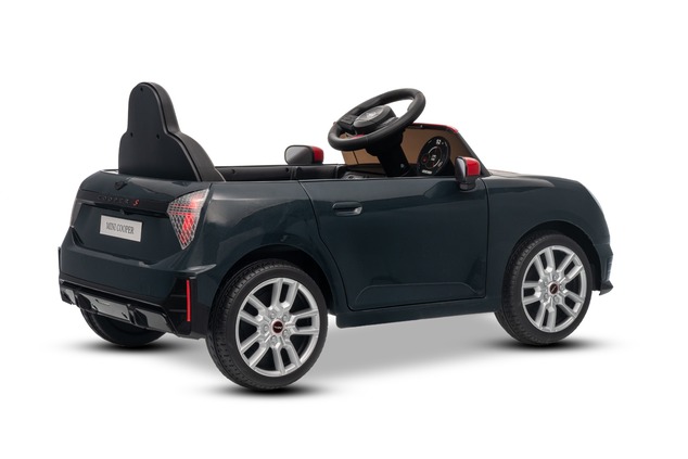 Electric Ride-on car Mini Cooper 12V, black, MP3 Player with USB and Bluetooth connection, 2.4 GHz r