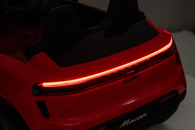 Electric Ride-on car Porsche Macan 12V Licensed with rear-wheel drive (Single seat), red, Lithium ba
