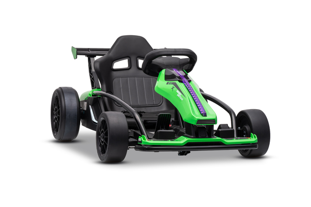 Drift kart elettrico per bambini 24 V | Beneo Motors Drift Car | Verde | 2 × 200 W | Batteria al litio