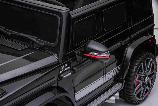 Electric ride-on car Mercedes G with high doors, black, Single seater, 12V battery, 2.4 GHz Remote c
