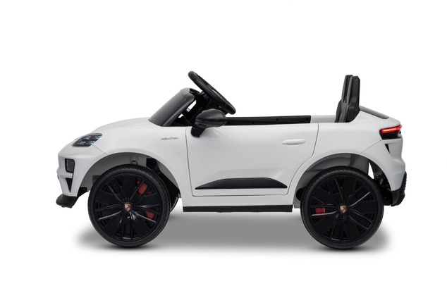 Electric Ride-on car Porsche Macan 12V Licensed with rear-wheel drive (Single seat), white, Lithium 