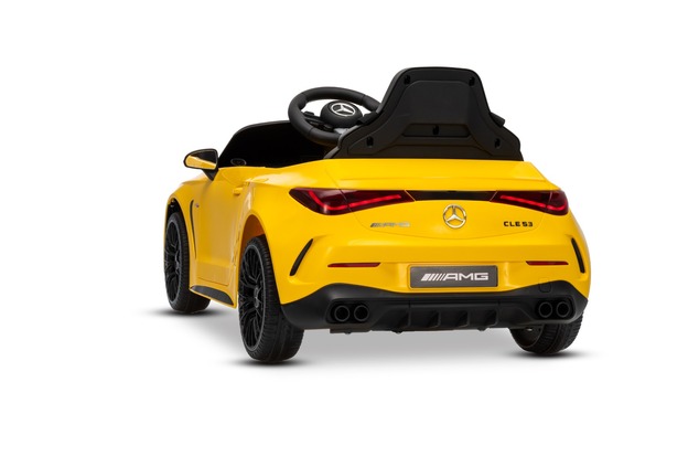 Electric Ride-on car Mercedes CLE 12V with rear-wheel drive, yellow, Single seater, Lithium battery,