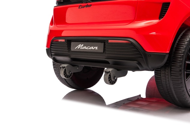 Electric Ride-on car Porsche Macan 12V Licensed with rear-wheel drive (Single seat), red, Lithium ba
