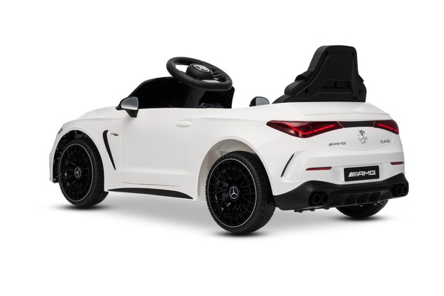 Electric Ride-on car Mercedes CLE 12V with rear-wheel drive, white, Single seater, Lithium battery, 