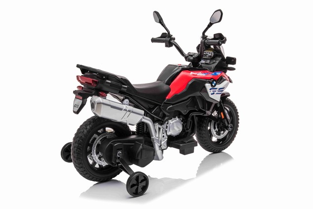 Electric Motorbike BMW F850 GS, Licensed, 12V battery, EVA soft wheels, 2 x 35W Engines, LED Lights,