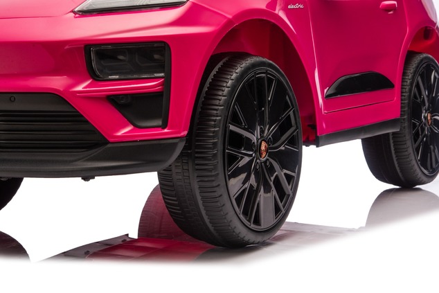 Electric Ride-on car Porsche Macan 12V Licensed with rear-wheel drive (Single seat), pink, Lithium b