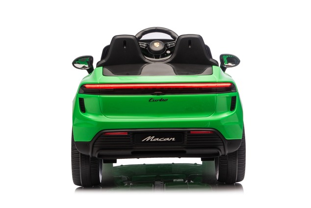 Electric Ride-on car Porsche Macan 12V Licensed with rear-wheel drive (Single seat), green, Lithium 