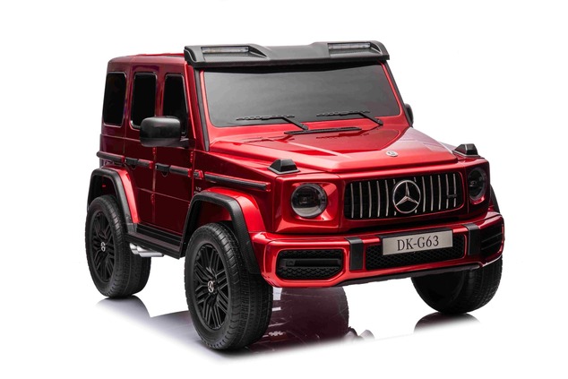 Electric Ride-on car Mercedes-Benz G63 AMG 4x4² Two-seater 24V, Red painted, MP4 Player with USB/AUX