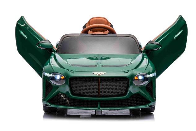 Electric Ride-on car Bentley Bacalar 12V, green, Doors opening upwards, 2.4 GHz remote control, LED 