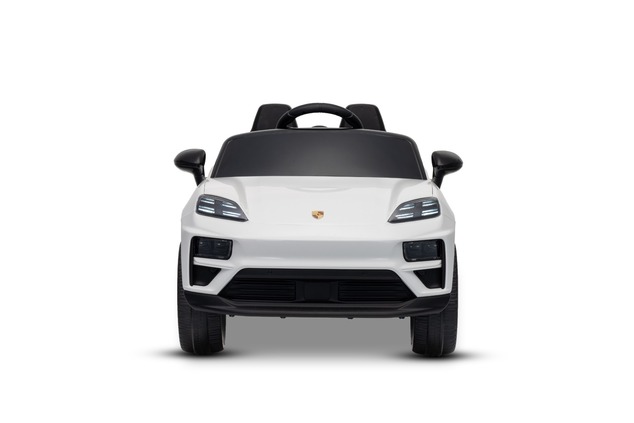 Electric Ride-on car Porsche Macan 12V Licensed with rear-wheel drive (Single seat), white, Lithium 