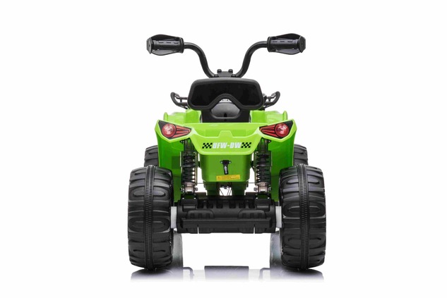 Electric QUAD SUPERPOWER 12V, green, Plastic wheels with rubber band, 2 x 45W Motor, plastic seat, s