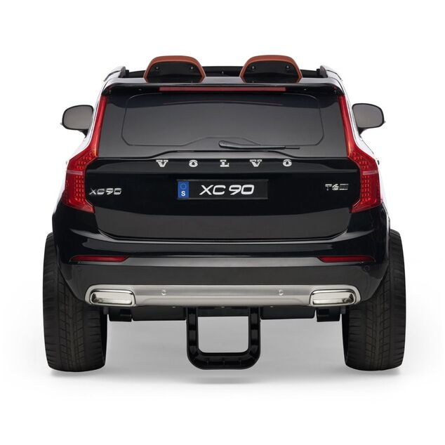 Electric Ride-On Volvo XC90, Black, Double Leather Seat, MP3 player with USB Input, Opening doors an