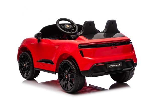 Electric Ride-on car Porsche Macan 12V Licensed with rear-wheel drive (Single seat), red, Lithium ba