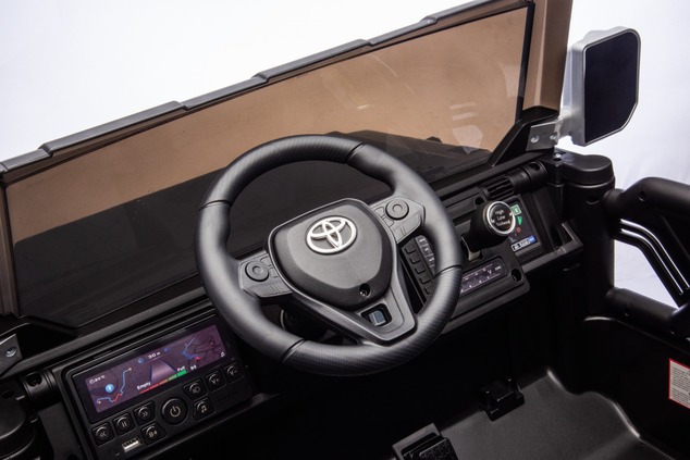 Electric Ride-on car Toyota FJ Cruiser XXL with 4x4 drive, licensed (Two-seater), black, Portable li