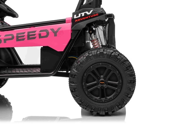 Auto elettrica per bambini T-REX Ride 4x4 24V | 2 posti | Rosa | Lettore MP3 con ingresso USB/AUX | 