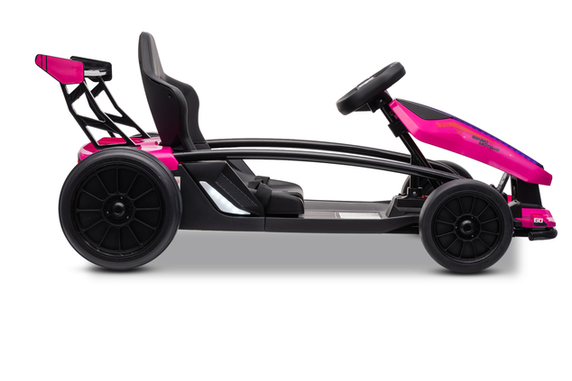 Drift kart elettrico per bambini 24 V | Beneo Motors Drift Car | Rosa | 2 × 200 W | Batteria al litio