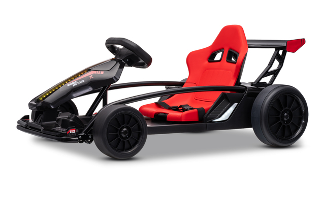 Drift kart elettrico per bambini 24 V | Beneo Motors Drift Car | Nero | 2 × 200 W | Batteria al litio