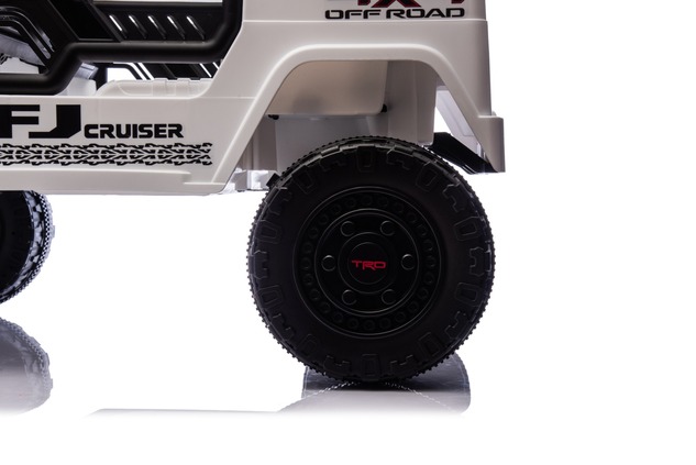 Electric Ride-on car Toyota FJ Cruiser XXL with 4x4 drive, licensed (Two-seater), white, Portable li
