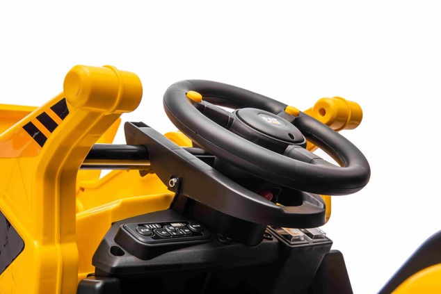 Licensed Caterpillar Electric Excavator with Slope and Excavation Bucket, Single Seater, Yellow, USB
