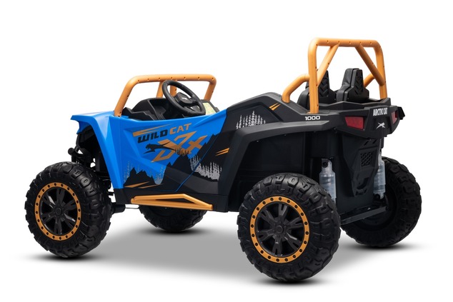 Electric Ride-on buggy Artic CAT XXL 4x4 24V, blue, two-seater, Soft EVA wheels, Powerful engines, L