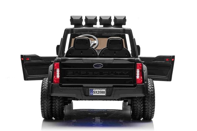 Electric Ride-On Toy Car Duty 24V black, Two-seater, 4X4 drive with high-performance 24V Engines and