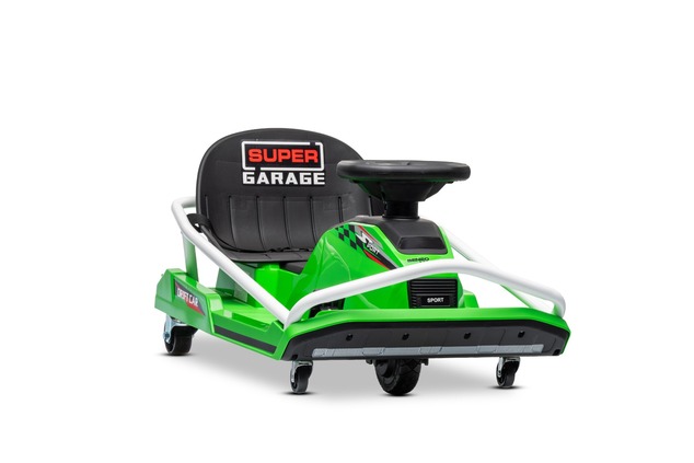 Drift kart elettrico 24V | Beneo Motors | Verde | Motore brushless 300 W | Batteria al litio | Modal