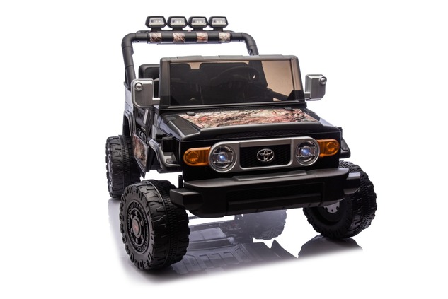 Electric Ride-on car Toyota FJ Cruiser XXL with 4x4 drive, licensed (Two-seater), sand-black, Portab