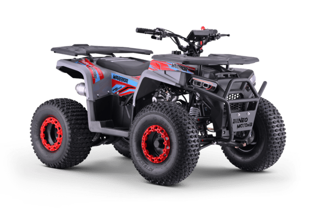 Kids Petrol Quad 125cc | Beneo Motors Warrior Red | Ages 8+ | Reverse Gear &amp; Speed Limiter