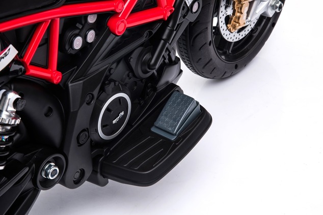 Electric Motorbike APRILIA DORSODURO 900, Licensed, 12V battery, EVA soft wheels, 2 x 18W Engines, S
