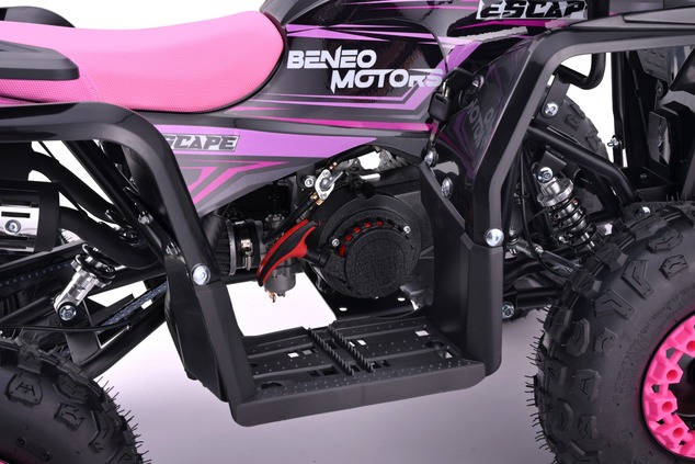Kids Petrol Pocket Quad 49cc | Beneo Motors Escape Pink | Ages 4+ | Speed Limiter
