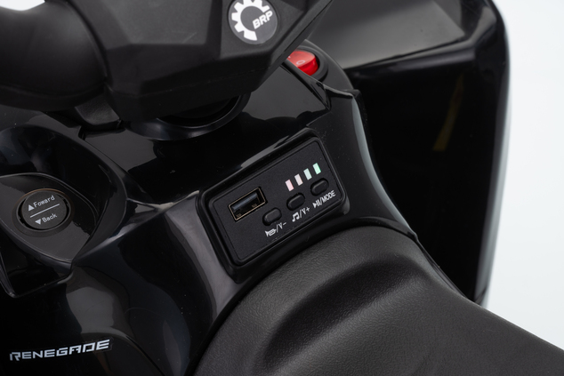 Licencovaná dětská elektrická mini čtyřkolka 25 W | Can-Am Renegade | Lithiový akumulátor 7,2 V | Černá