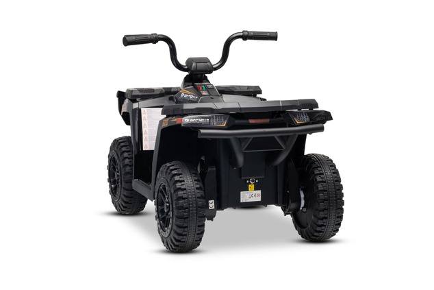 Licensed electric Ride-on quad Arctic Cat 12V with rear wheel drive, black, LED lights, Lithium batt