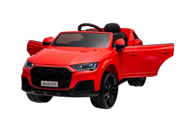 Audi Q7 Kinder Elektroauto Rot, Einsitzer, Unabhängige Federung, 12-V-Batterie, Fernbedienung