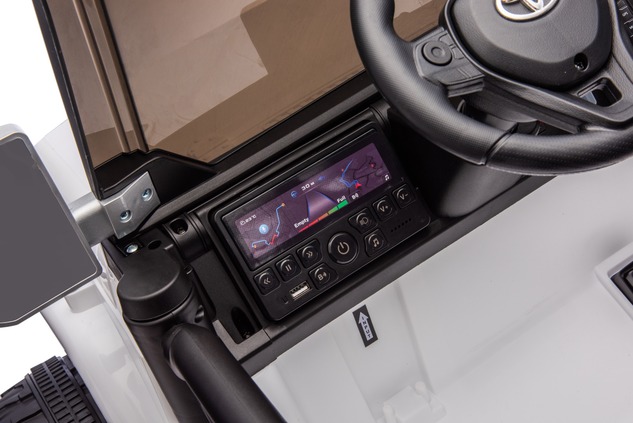 Electric Ride-on car Toyota FJ Cruiser XXL with 4x4 drive, licensed (Two-seater), white, Portable li
