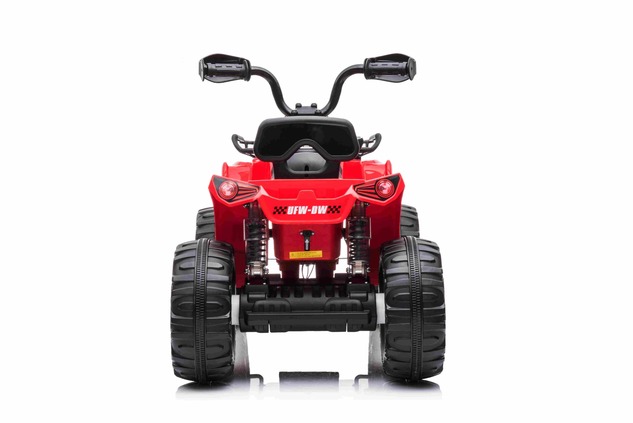 Electric QUAD SUPERPOWER 12V, red, Plastic wheels with rubber band, 2 x 45W Motor, plastic seat, sus