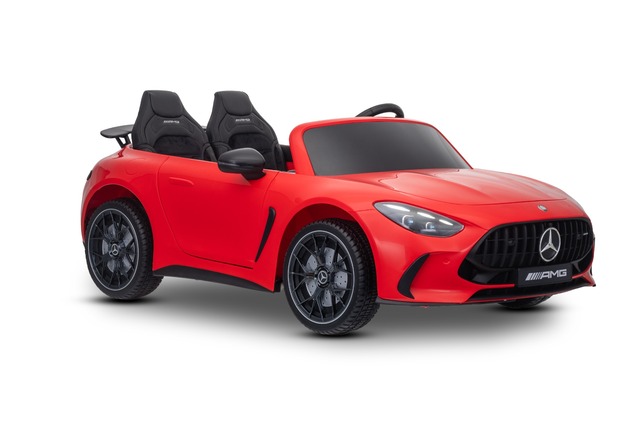 Electric Ride-on car Mercedes GT63 AMG 24V with 4x4 drive, red, Two-seater, Adjustable driver's seat