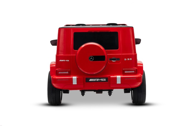 Electric Ride-on car Mercedes-Benz G63 AMG 4x4 Two-seater 24V, red, MP3 Player with USB/AUX and Blue