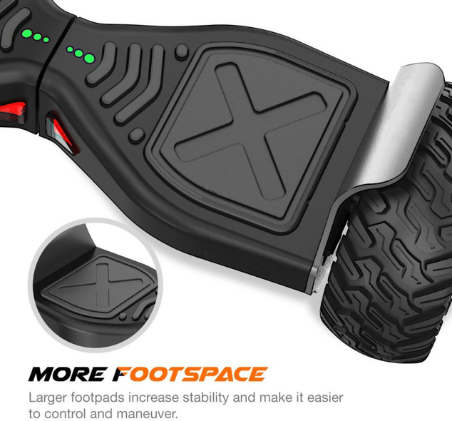 Hooboard - Premier hoverboard tout-terrain intelligent, gyropode, certifié UL, batterie LG