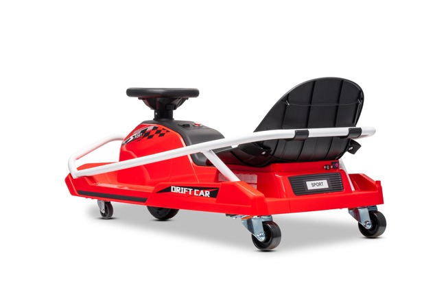 Drift kart elettrico Beneo Motors 24V, Rosso, Motore brushless 300 W, Batteria al litio, Modalità dr