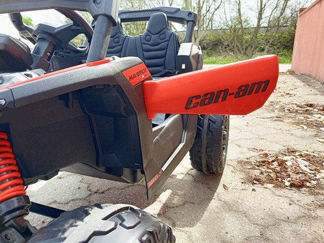 Electric Ride-on car Can-am Maverick One-seater with 4X4 drive, Orange, Independent suspension, 2.4