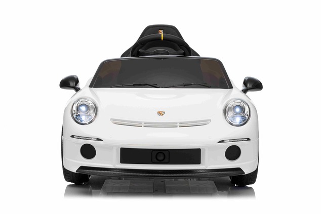 Electric Ride-on car RUF GT 12V, white, Opening doors, 2.4 GHz remote control, LED lights front and 