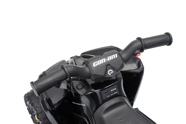 Licencovaná dětská elektrická mini čtyřkolka 25 W | Can-Am Renegade | Lithiový akumulátor 7,2 V | Černá