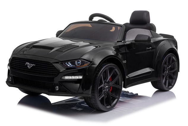 Drift electric ride-on car Ford Mustang 24V, black, Smooth Drift wheels, 2 x 25000 RPM Engines, Drif