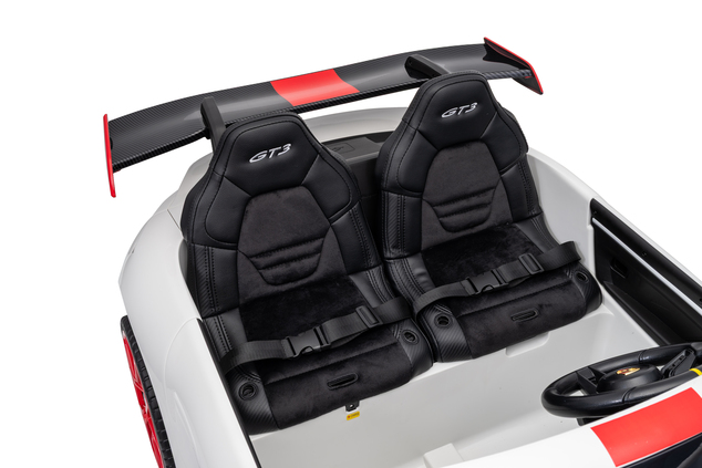 Porsche 911 GT3 RS macchina elettrica per bambini 24V 4x4 | con licenza | Beneo Motors | 2 posti | Batteria al litio | Sedili in similpelle ROSSI | Ruote EVA