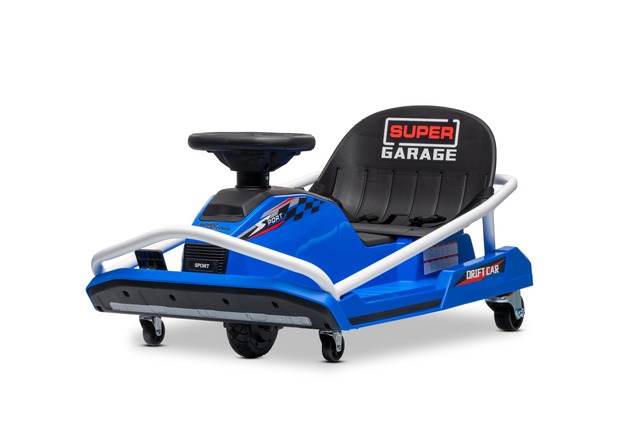 Drift kart elettrico 24V | Beneo Motors | Blu | Motore brushless 300 W | Batteria al litio | Modalit